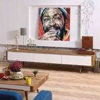 Gazzda Ena TV Sideboard - Retro TV Meubel, Ophalen, Eikenhout, Zo goed als nieuw, 200 cm of meer