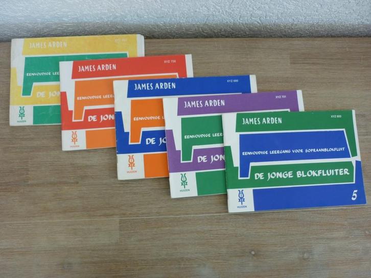 James Arden -De jonge blokfluiter - eenvoudige leergang, Muziek en Instrumenten, Bladmuziek, Zo goed als nieuw, Les of Cursus