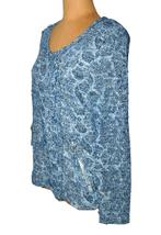 Geisha vest, jasje, vestje, blauw/zilver, Mt. L, Geisha, Maat 42/44 (L), Zo goed als nieuw, Verzenden