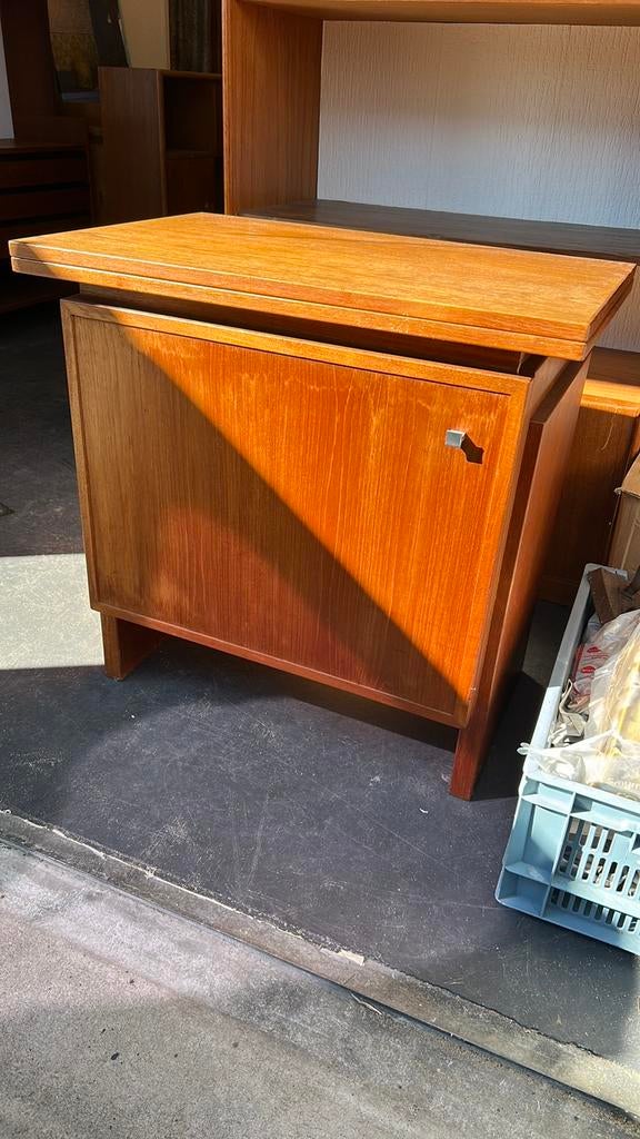 Retro vintage naaikastje teak, !, ?, Ophalen of Verzenden, Zo goed als nieuw