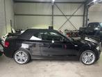 BMW 1-Serie 2.0 120I Cabrio AUT 2009 Zwart, Auto's, BMW, 1995 cc, 4 cilinders, Cabriolet, Zwart