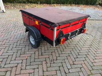Aanhanger GS-trailer. 92x125 cm incl afdekzeil beschikbaar voor biedingen