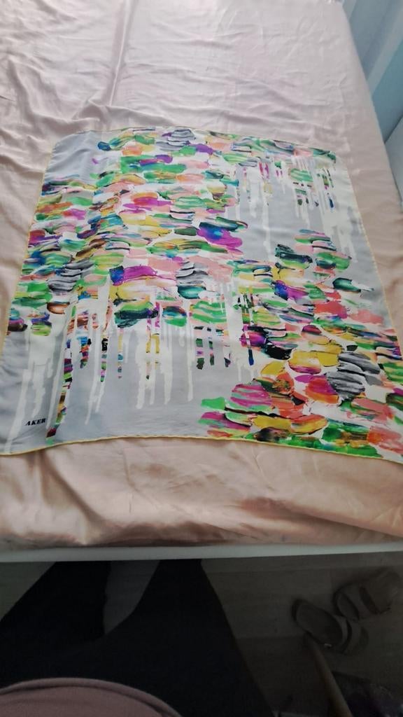 Turkse zijden hoofddoeken - Vierkant, Aker, Hoed, Zo goed als nieuw, One size fits all