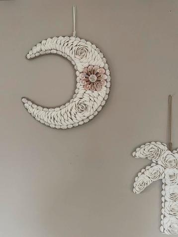 Nieuw schelpen maan wandhanger beschikbaar voor biedingen