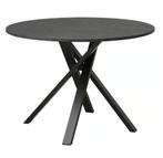 Ronde eettafel met marmer patroon, Huis en Inrichting, Ophalen, Marmerpatroon, Rond, Zo goed als nieuw