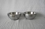 SALE: Blomus set van 2 rvs schalen (dubbelwandig), Overige materialen, Schaal, Verzenden, Rond