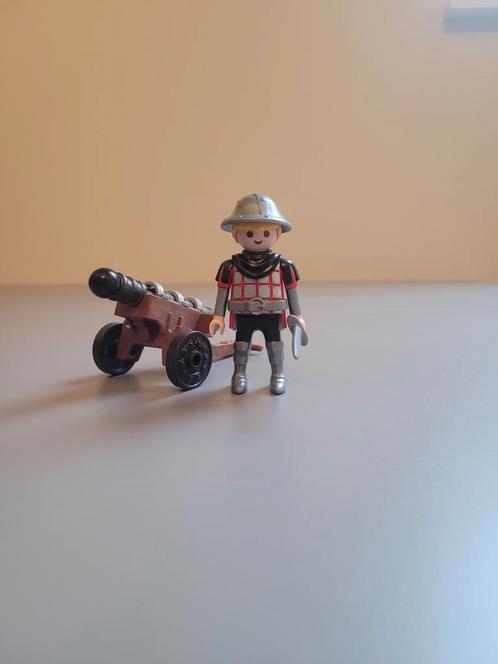 Valkenridder met kanon, Kinderen en Baby's, Speelgoed | Playmobil, Zo goed als nieuw, Complete set, Ophalen of Verzenden