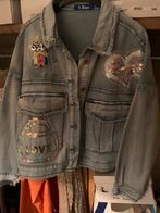 Spijkerjas met bling maat S/M, Kleding | Dames, Jassen | Zomer, Ophalen, Nieuw, Blauw