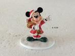 Disney Mickey mouse als kerstman - beeldje -kerstdorp, Ophalen, Mickey Mouse, Zo goed als nieuw, Beeldje of Figuurtje