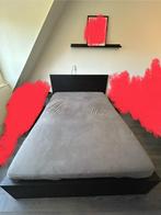 Ikea Malm bed 140x200 met latten bodem en 2 lades, Huis en Inrichting, Slaapkamer | Bedden, Ophalen, Zwart, Tweepersoons, 140 cm
