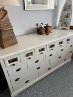 Witte dressoir kast, Huis en Inrichting, Kasten | Dressoirs, Ophalen, Glas, 150 tot 200 cm, Zo goed als nieuw
