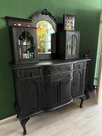 Antieke kast, zwart geschilderd, Ophalen of Verzenden