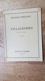 Francis Poulenc.  Villageoises. Piano solo, Gebruikt, Klassiek, Les of Cursus, Ophalen of Verzenden