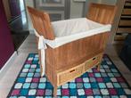 Ledikant kinderbedje wieg Teak Teakhout, Ophalen, Zo goed als nieuw, Minder dan 140 cm, Minder dan 70 cm