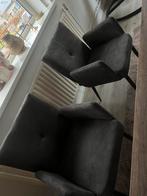 Set van 5 Grijze Eetkamerstoelen, Huis en Inrichting, Stoelen, Gebruikt, Ophalen of Verzenden, Vijf, Zes of meer stoelen, Stof