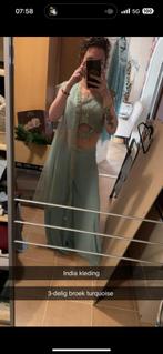 Sari 3-delig, Ophalen of Verzenden, Zo goed als nieuw, Blauw, Accessoires