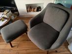 Fauteuil met voetenbank Oslo MADE, Huis en Inrichting, Gebruikt, 75 tot 100 cm, 75 tot 100 cm, Ophalen
