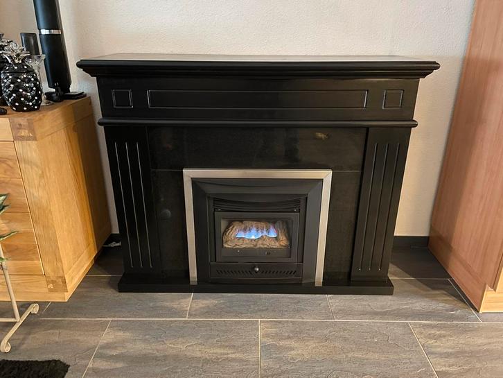 Gaskachel gasfles openhaard zonder rook kanaal sfeerhaard, Huis en Inrichting, Kachels, Gebruikt, Inbouw, Gaskachel, Gas, Ophalen