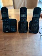 Draadloze handset huistelefoon 3 stations, Telecommunicatie, Vaste telefoons | Handsets en Draadloos, Ophalen of Verzenden, Zo goed als nieuw