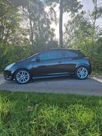 Opel Corsa OPC-LINE 1.4 16V 3D WR 2008 Zwart, Auto's, Opel, Voorwielaandrijving, Zwart, 4 cilinders, Leder en Stof
