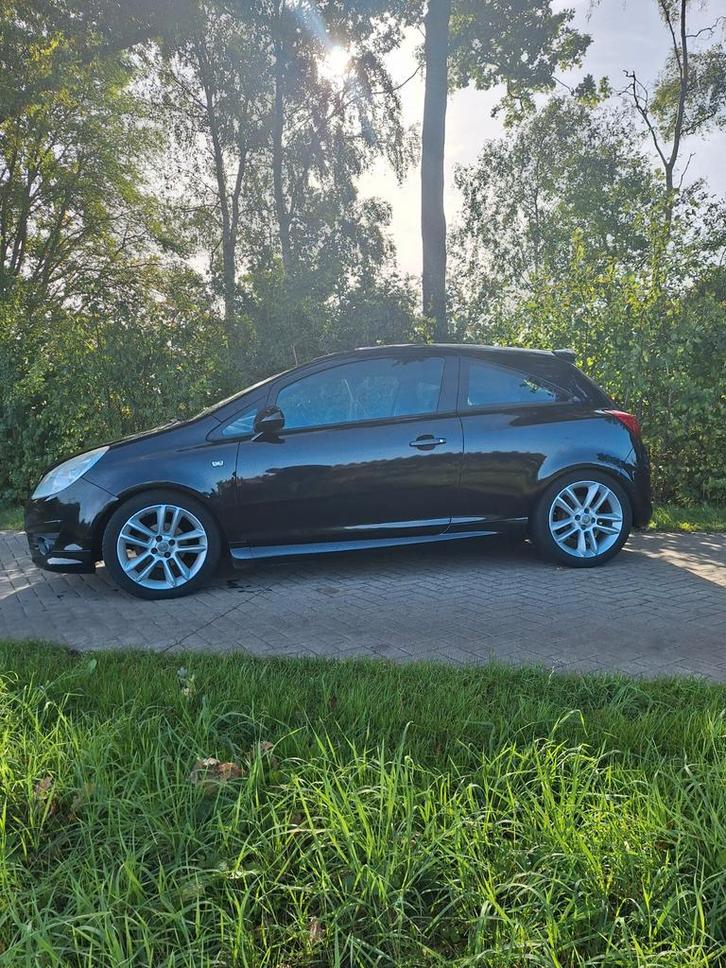 Opel Corsa OPC-LINE 1.4 16V 3D WR 2008 Zwart, Auto's, Opel, Particulier, Corsa, ABS, Airbags, Airconditioning, Alarm, Boordcomputer