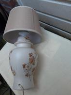 Tafellamp, met stenen of houten voet, en grote fitting, Ophalen, Zo goed als nieuw, Metaal, Minder dan 50 cm