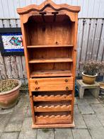 Grenen wijn/drankenkast (Mexicaans grenen), Ophalen, Met plank(en), Gebruikt, 50 tot 100 cm