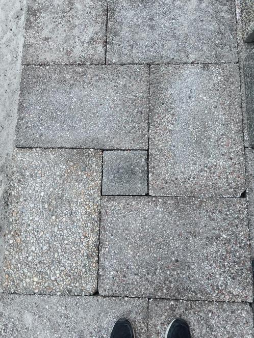 8m2 Grindtegels (40x60 cm), Tuin en Terras, Tegels en Klinkers, Gebruikt, Terrastegels, Beton, 5 tot 10 m², Ophalen