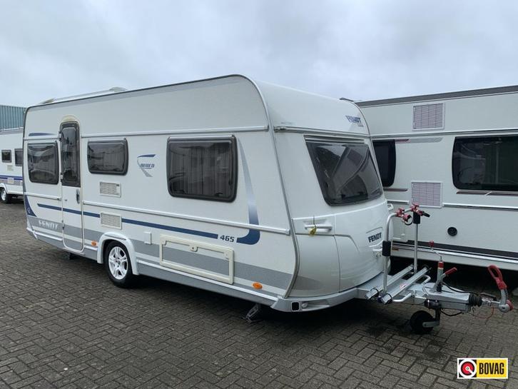 Fendt Bianco 465 TG Mover/Airco/Voortent, Caravans en Kamperen, Caravans, Bedrijf, tot en met 4, 1000 - 1250 kg, Rondzit, Fendt