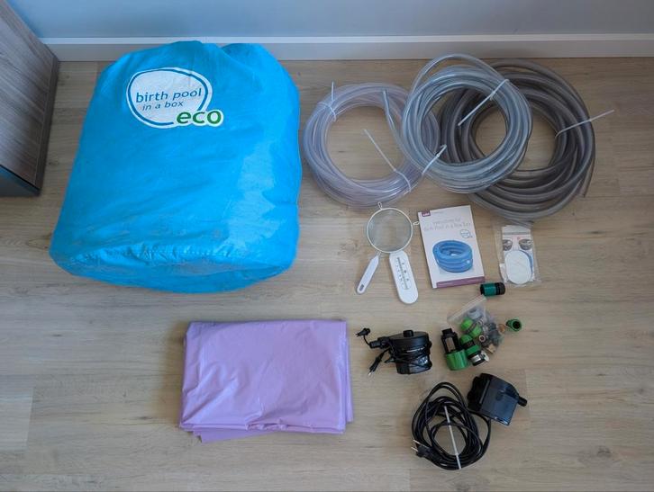 Bevalbad Birthpool in a box, Tuin en Terras, Zwembaden, Zo goed als nieuw, Minder dan 80 cm, Minder dan 200 cm, Rond, Ophalen of Verzenden
