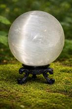 Prachtige Seleniet Kristallen Bol 10 cm ,Krachtig & Mystiek, Ophalen of Verzenden, Nieuw
