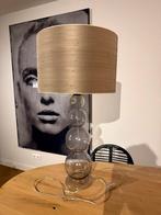 Lamp met glazen poot, Huis en Inrichting, Ophalen of Verzenden, Gebruikt, Glas, 75 cm of meer