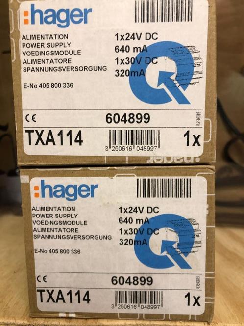 Hager TXA114 Voedingseenheid bussysteem KNX / Tebis NIEUW!!!, Doe-het-zelf en Verbouw, Elektra en Kabels, Nieuw, Overige typen