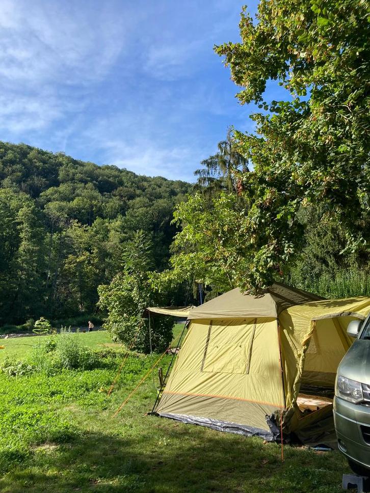 Berger Eco Cilente voortent busluifel met vouwstangen, Caravans en Kamperen, Camper-accessoires, Zo goed als nieuw, Ophalen