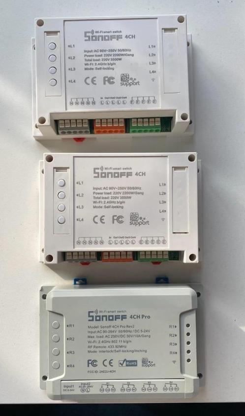 Sonoff 4CH en Sonoff 4CH Pro, Hobby en Vrije tijd, Elektronica-componenten, Zo goed als nieuw, Ophalen of Verzenden