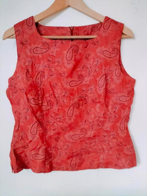 linnen top van The Barn maat 40, Kleding | Dames, Tops, Zo goed als nieuw, Maat 42/44 (L), Overige kleuren, Zonder mouw, Ophalen