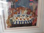 Geborduurd kunstwerk "laatste avondmaal" Armenië 13e eeuw, Antiek en Kunst, Ophalen of Verzenden