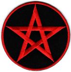 Pentagram stoffen opstrijk patch embleem, Verzenden, Nieuw, Overige typen