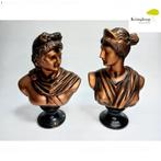 Gipsen Beelden Artemis en Apollo, Verzamelen, Beelden en Beeldjes, Verzenden, Gebruikt, Mens