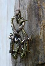 Hagedis - Gekko - Reptiel - Ketting Hanger, Nieuw, Goud, Overige materialen, Dier