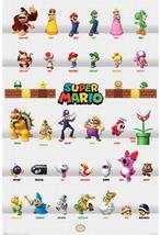 Super Mario Bros Maxi Poster - Character Parade, Nieuw, Ophalen of Verzenden, A1 t/m A3, Rechthoekig Staand