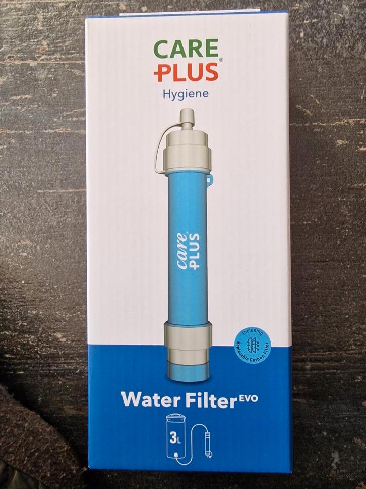 Nieuw Care Plus Water Filter Evo met 3ltr drinkzak, Caravans en Kamperen, Kampeeraccessoires, Nieuw, Ophalen of Verzenden