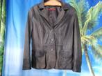 Bruin tye dye lams crincle leren jasje mt 44 Taifun, Kleding | Dames, Bruin, Maat 42/44 (L), Ophalen of Verzenden, Taifun