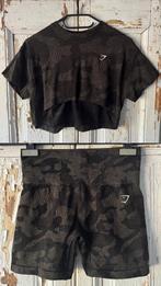 Gymshark set croptop + short XS/S, Kleding | Dames, Ophalen of Verzenden, Zo goed als nieuw, Maat 34 (XS) of kleiner, Fitness of Aerobics