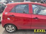 Deur rechts achter Kia Picanto (TA) 2011-2017 rood BEG, Deur, Herkomst onderdeel bekend, Achter, Ophalen of Verzenden