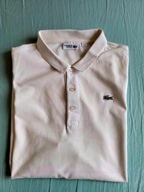 Super mooie, originele, witte Lacoste Sport polo, XXXL Fr.8, Kleding | Heren, Polo's, Zo goed als nieuw, Overige maten, Wit, Ophalen of Verzenden
