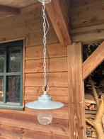Leuke zinken hanglamp voor in kapschuur, Ophalen of Verzenden, Gebruikt, Metaal, Minder dan 50 cm