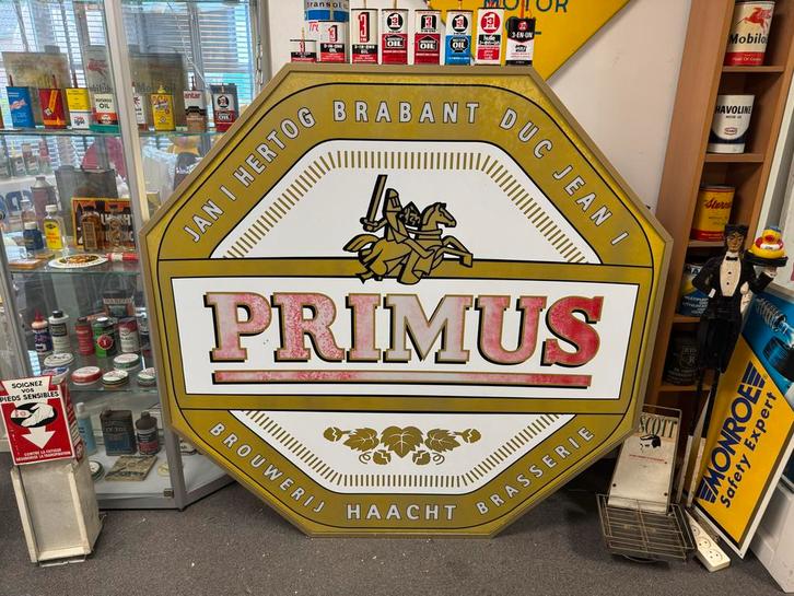 Oude Primus Brouwerij Reclamebord Lichtbak, Verzamelen, Merken en Reclamevoorwerpen, Gebruikt, Lichtbak of (neon) lamp, Ophalen