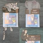 Traktatie labels jungle thema - Luipaard, aapje en olifant, Verzenden, Nieuw