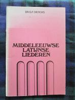 Boek: Middeleeuwse Latijnse liederen, Gelezen, Artiest, Ophalen of Verzenden, G.F. Diercks